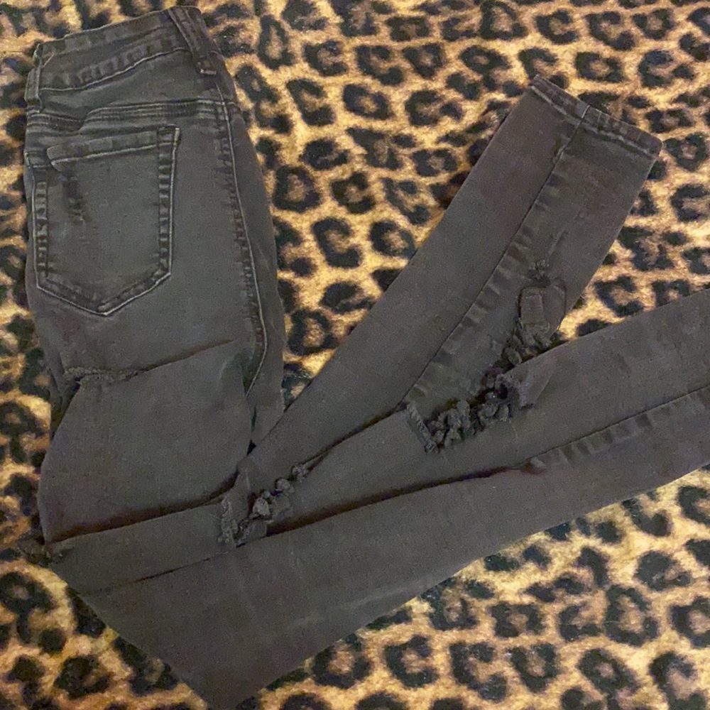 Distressed Red Fox skinny jeans